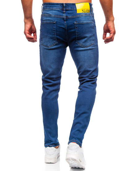 Homme Pantalon en jean slim fit Bleu foncé Bolf 6591