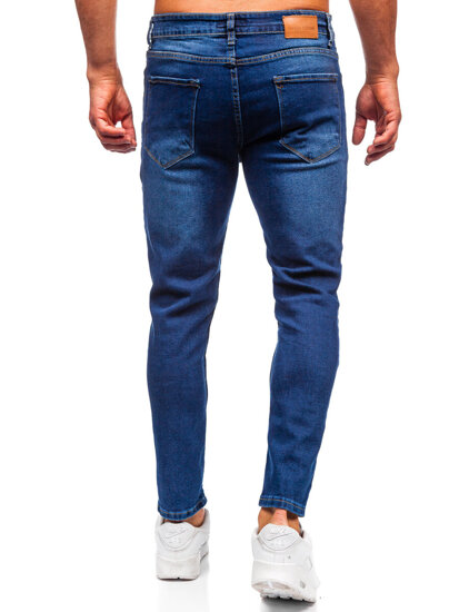 Homme Pantalon en jean slim fit Bleu foncé Bolf 6732