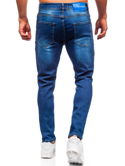 Homme Pantalon en jean slim fit Bleu foncé Bolf 6761