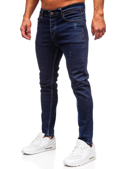 Homme Pantalon en jean slim fit Bleu foncé Bolf 6785