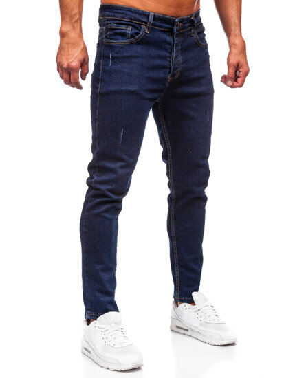 Homme Pantalon en jean slim fit Bleu foncé Bolf 6785