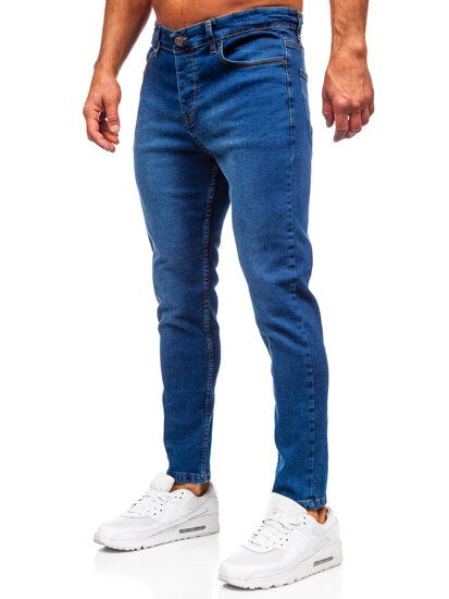 Homme Pantalon en jean slim fit Bleu foncé Bolf 6811