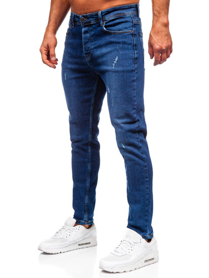 Homme Pantalon en jean slim fit Bleu foncé Bolf 6835