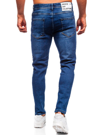 Homme Pantalon en jean slim fit Bleu foncé Bolf 6835