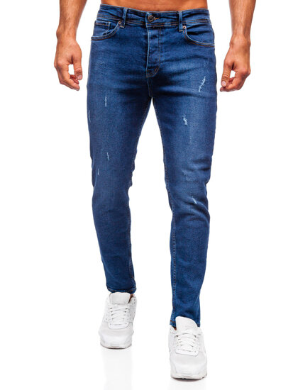 Homme Pantalon en jean slim fit Bleu foncé Bolf 6835