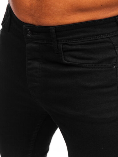 Homme Pantalon en jean slim fit Noir Bolf 6100