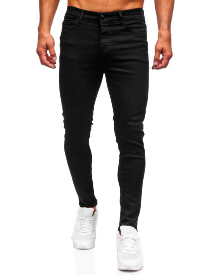 Homme Pantalon en jean slim fit Noir Bolf 6103