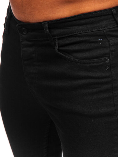 Homme Pantalon en jean slim fit Noir Bolf 6103