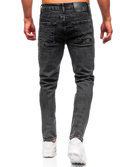 Homme Pantalon en jean slim fit Noir Bolf 6488