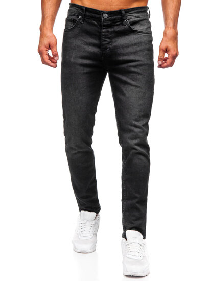 Homme Pantalon en jean slim fit Noir Bolf 6489