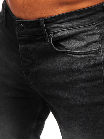 Homme Pantalon en jean slim fit Noir Bolf 6489