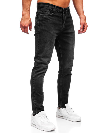 Homme Pantalon en jean slim fit Noir Bolf 6494