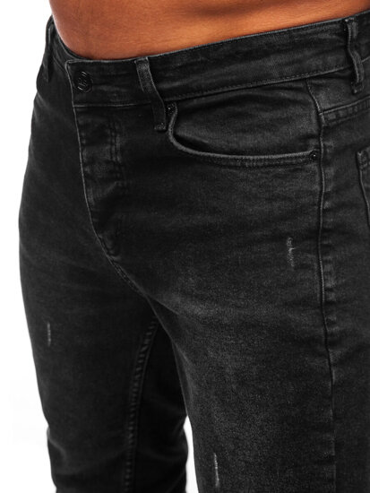 Homme Pantalon en jean slim fit Noir Bolf 6494