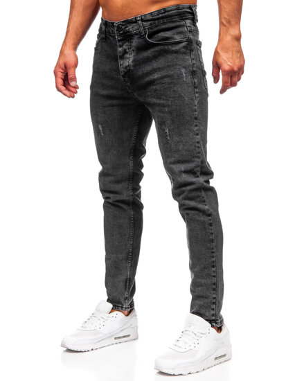 Homme Pantalon en jean slim fit Noir Bolf 6497