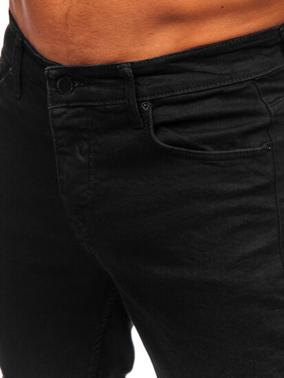 Homme Pantalon en jean slim fit Noir Bolf 6500