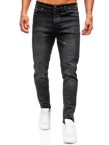 Homme Pantalon en jean slim fit Noir Bolf 6504