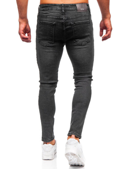 Homme Pantalon en jean slim fit Noir Bolf 6513