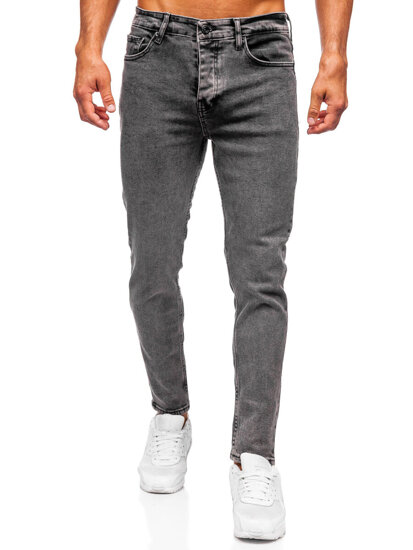 Homme Pantalon en jean slim fit Noir Bolf 6521