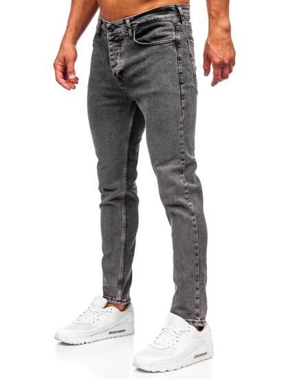 Homme Pantalon en jean slim fit Noir Bolf 6521