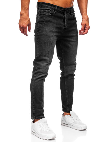 Homme Pantalon en jean slim fit Noir Bolf 6525