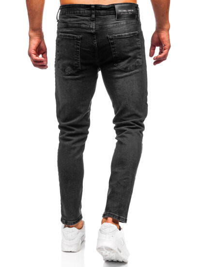 Homme Pantalon en jean slim fit Noir Bolf 6525