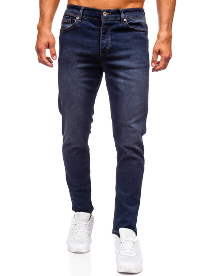 Homme Pantalon en jean slim fit Noir Bolf 6576