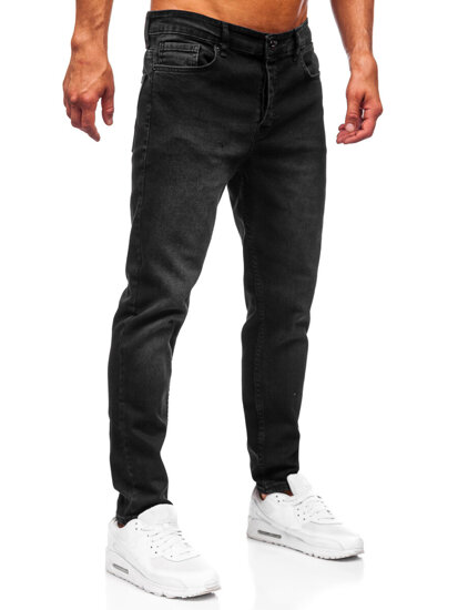 Homme Pantalon en jean slim fit Noir Bolf 6588