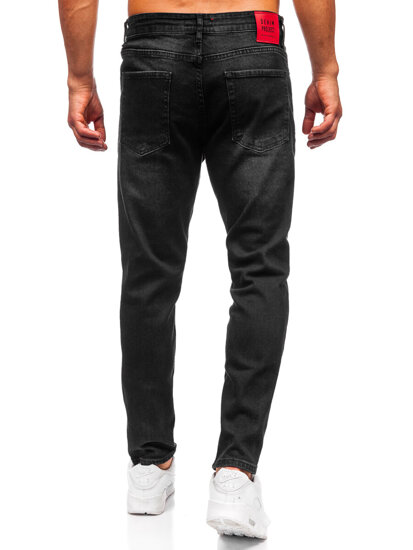 Homme Pantalon en jean slim fit Noir Bolf 6588