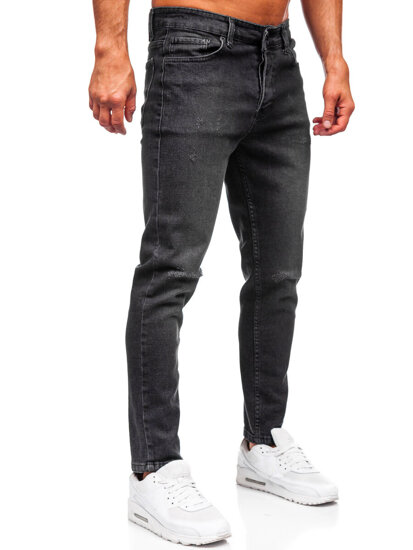 Homme Pantalon en jean slim fit Noir Bolf 6645