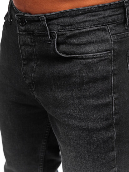 Homme Pantalon en jean slim fit Noir Bolf 6648