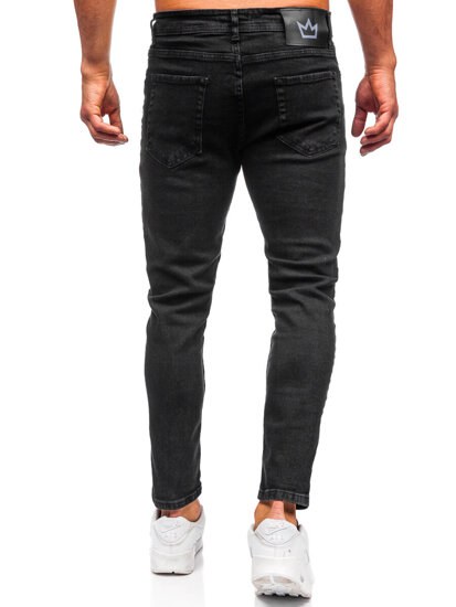 Homme Pantalon en jean slim fit Noir Bolf 6853