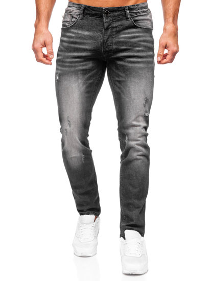 Homme Pantalon en jean slim fit Noir Bolf MP0070N