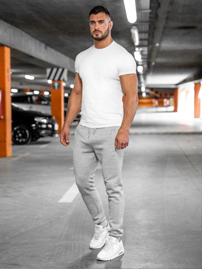 Homme Pantalon jogger Gris Bolf XW06A