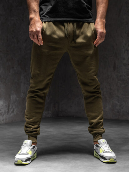 Homme Pantalon jogger Khaki Bolf XW01-C