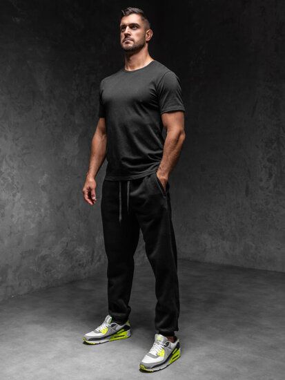 Homme Pantalon jogger Noir Bolf MS002A1