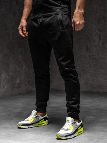 Homme Pantalon jogger Noir Bolf XW01-C