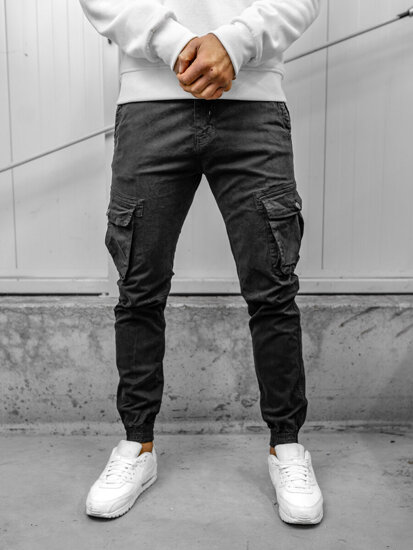 Homme Pantalon jogger cargo Gris Bolf JM5502A