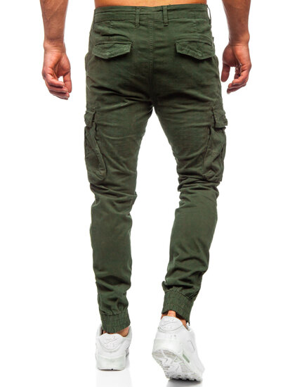 Homme Pantalon jogger cargo Khaki Bolf 2233