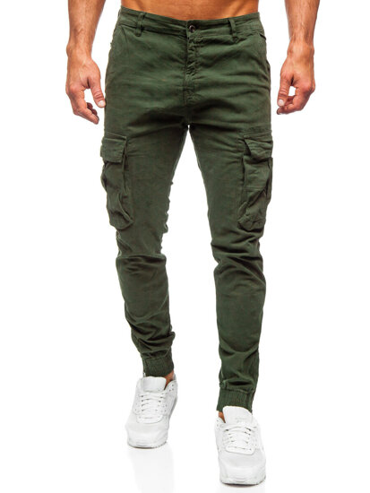 Homme Pantalon jogger cargo Khaki Bolf 2233