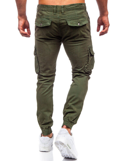 Homme Pantalon jogger cargo Khaki Bolf JM5502