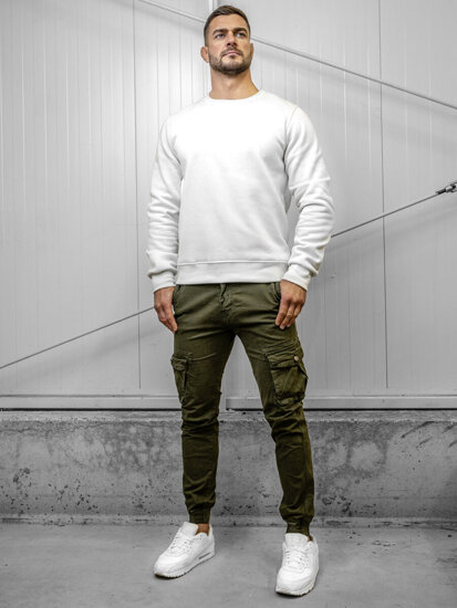 Homme Pantalon jogger cargo Khaki Bolf JM5502A