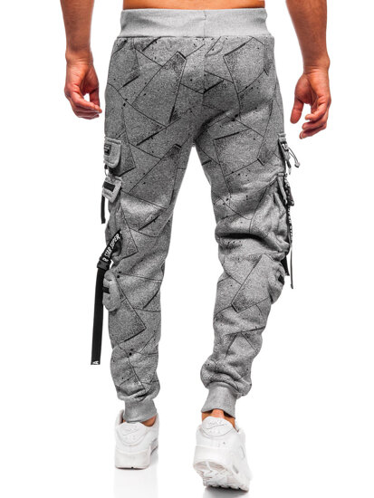 Homme Pantalon jogger cargo chaud Gris Bolf HSS340