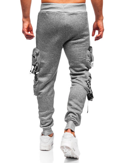 Homme Pantalon jogger cargo chaud Gris Bolf HSS350