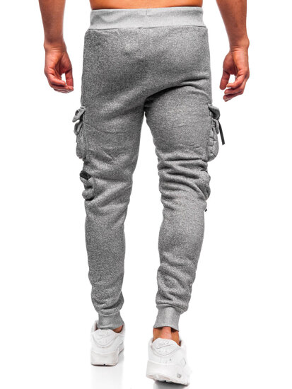 Homme Pantalon jogger cargo chaud Gris Bolf HSS361