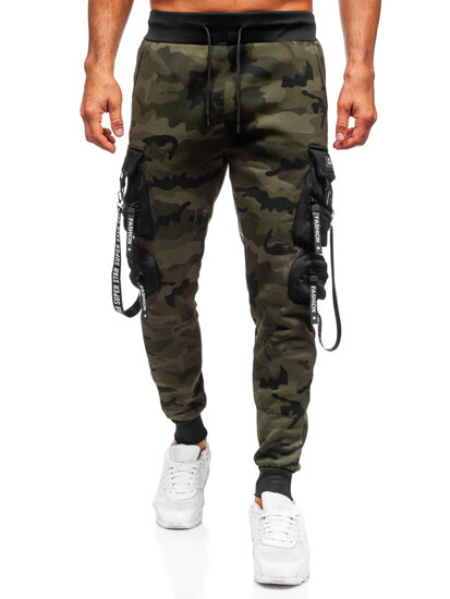 Homme Pantalon jogger cargo chaud Khaki Bolf HSS112