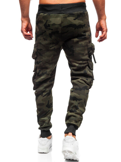 Homme Pantalon jogger cargo chaud Khaki Bolf HSS353