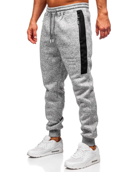 Homme Pantalon jogger chaud Gris Bolf Q1102