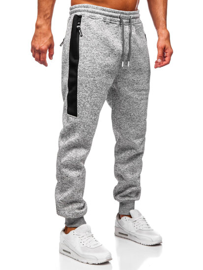 Homme Pantalon jogger chaud Gris Bolf Q1102