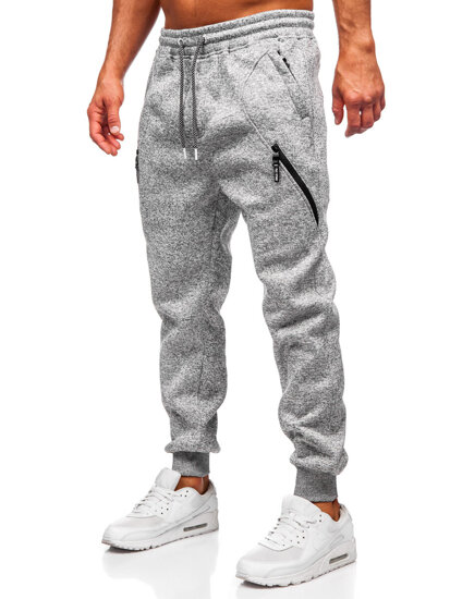 Homme Pantalon jogger chaud Gris Bolf Q1104