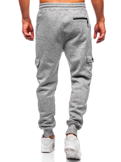 Homme Pantalon jogger chaud Gris Bolf Q1108